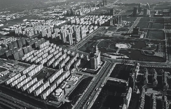 苏州工业园区居住区航拍图