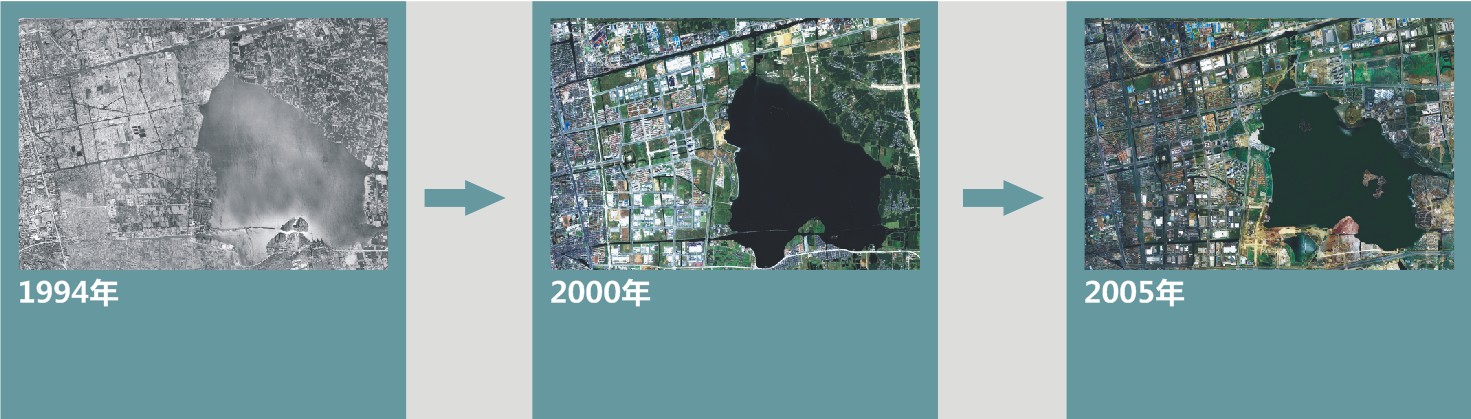 1994-2005年苏州工业园区航拍图